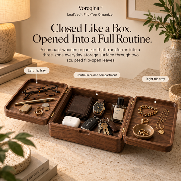 Voreqina™ LeafVault Flip-Top Organizer