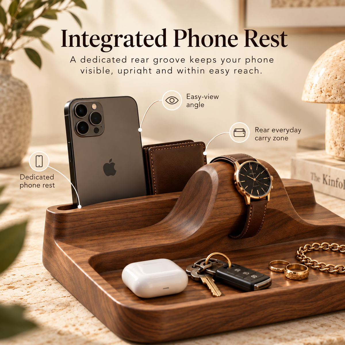 Voreqina™ Foldcrest Valet Organizer