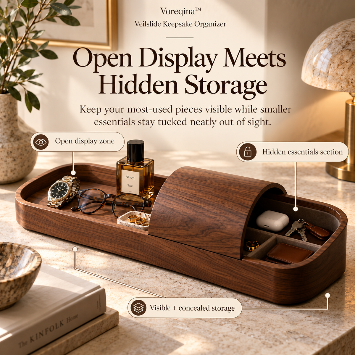 Voreqina™ Veilslide Keepsake Organizer