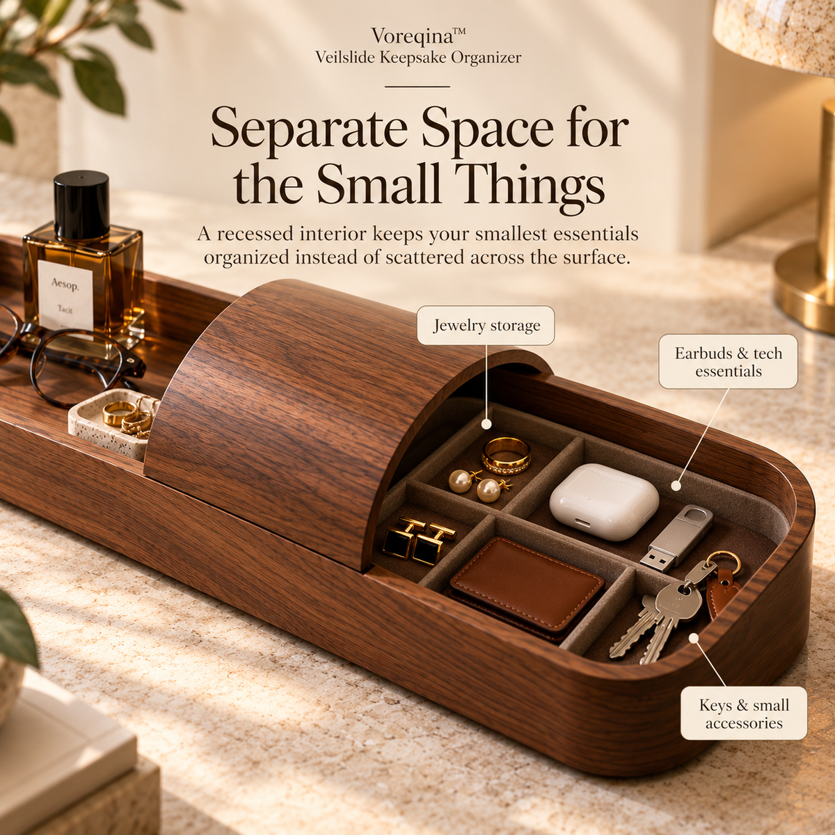 Voreqina™ Veilslide Keepsake Organizer