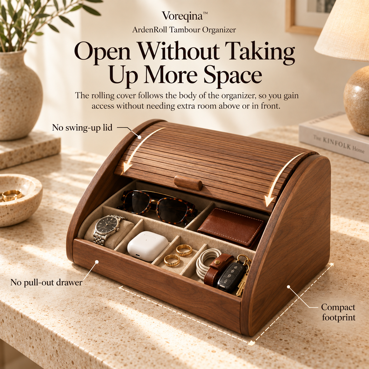 Voreqina™ ArdenRoll Tambour Organizer