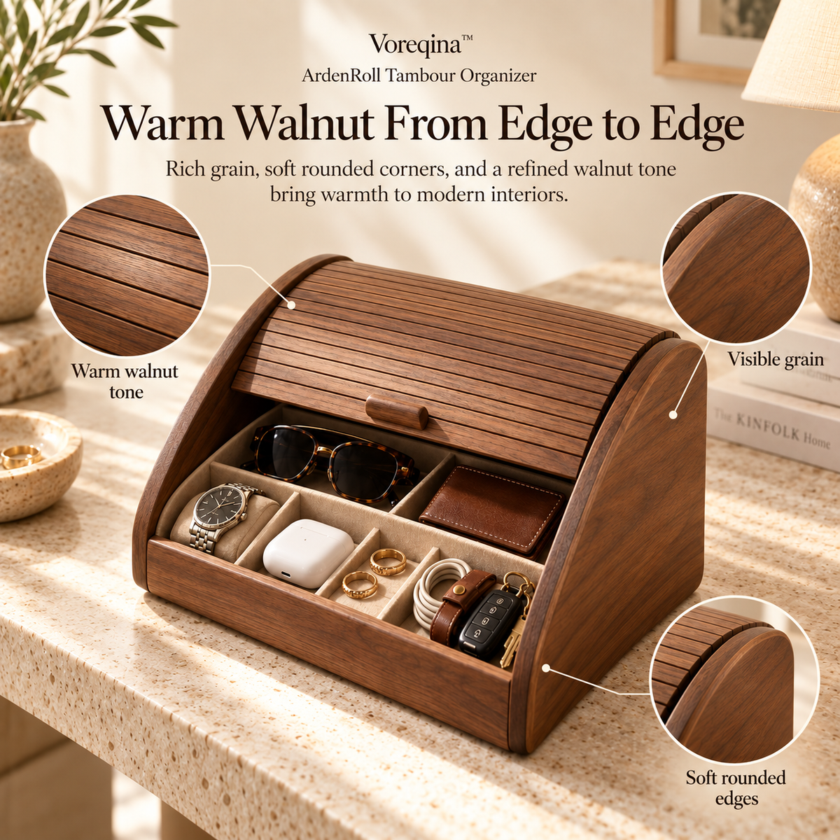 Voreqina™ ArdenRoll Tambour Organizer
