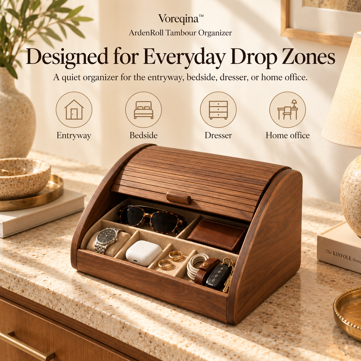 Voreqina™ ArdenRoll Tambour Organizer