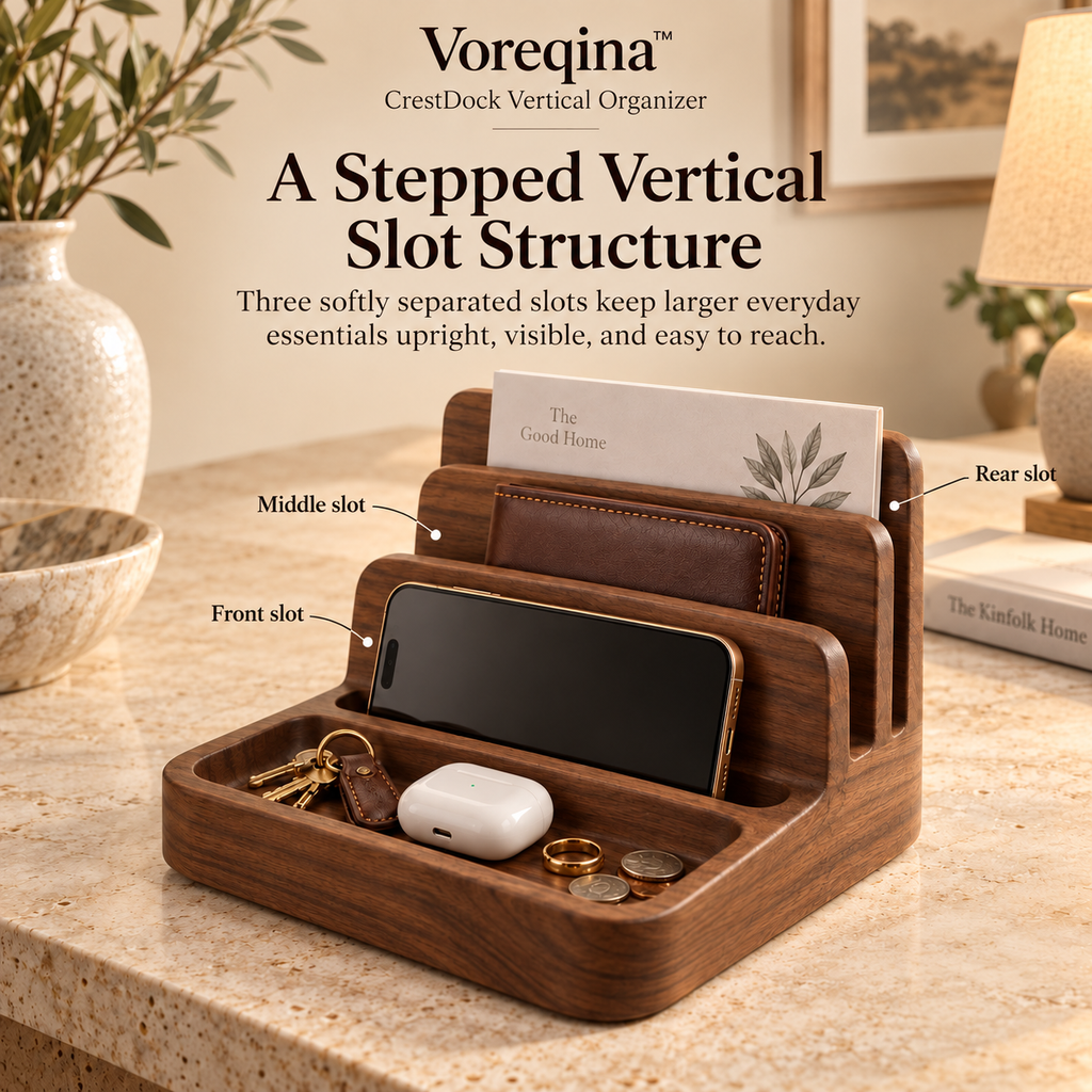 Voreqina™ CrestDock Vertical Organizer