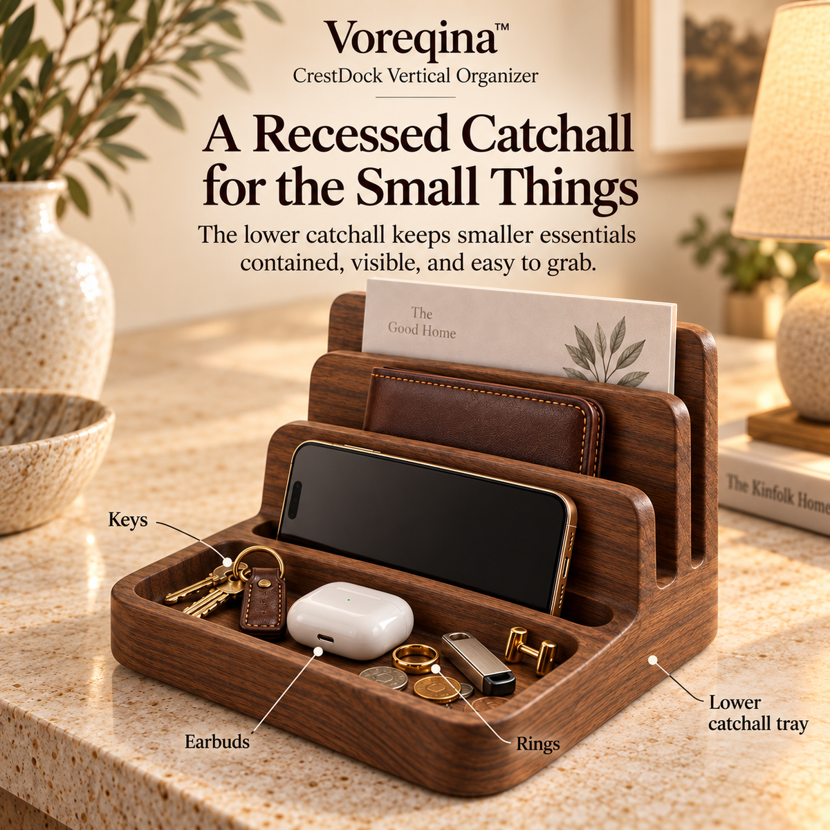 Voreqina™ CrestDock Vertical Organizer
