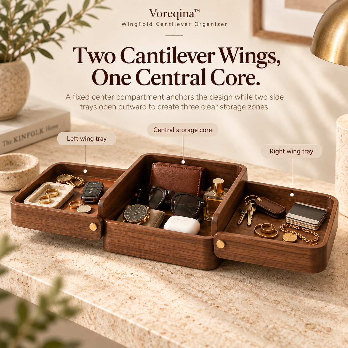 Voreqina™ WingFold Cantilever Organizer