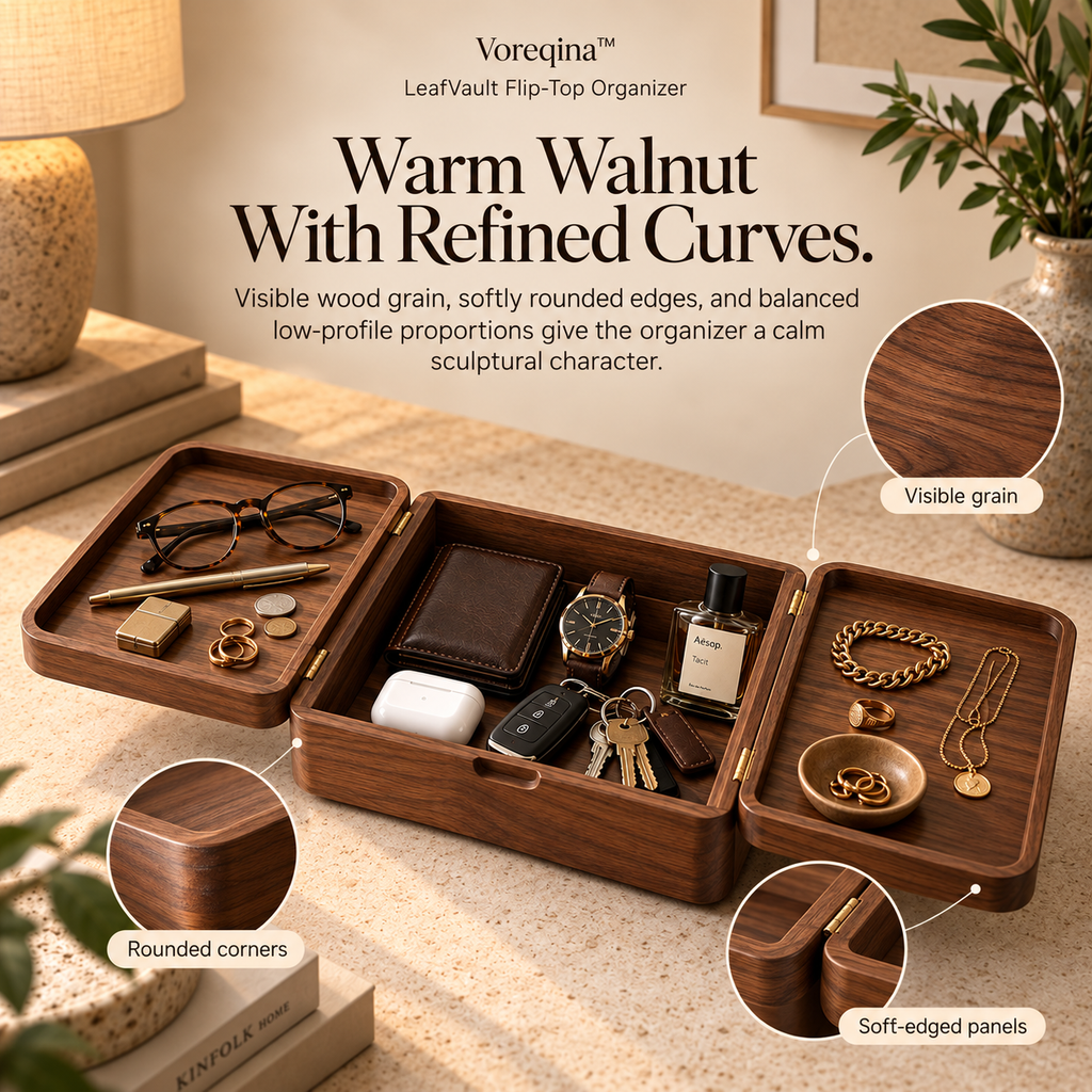 Voreqina™ LeafVault Flip-Top Organizer