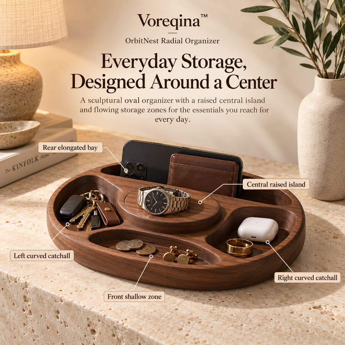 Voreqina™ OrbitNest Radial Organizer