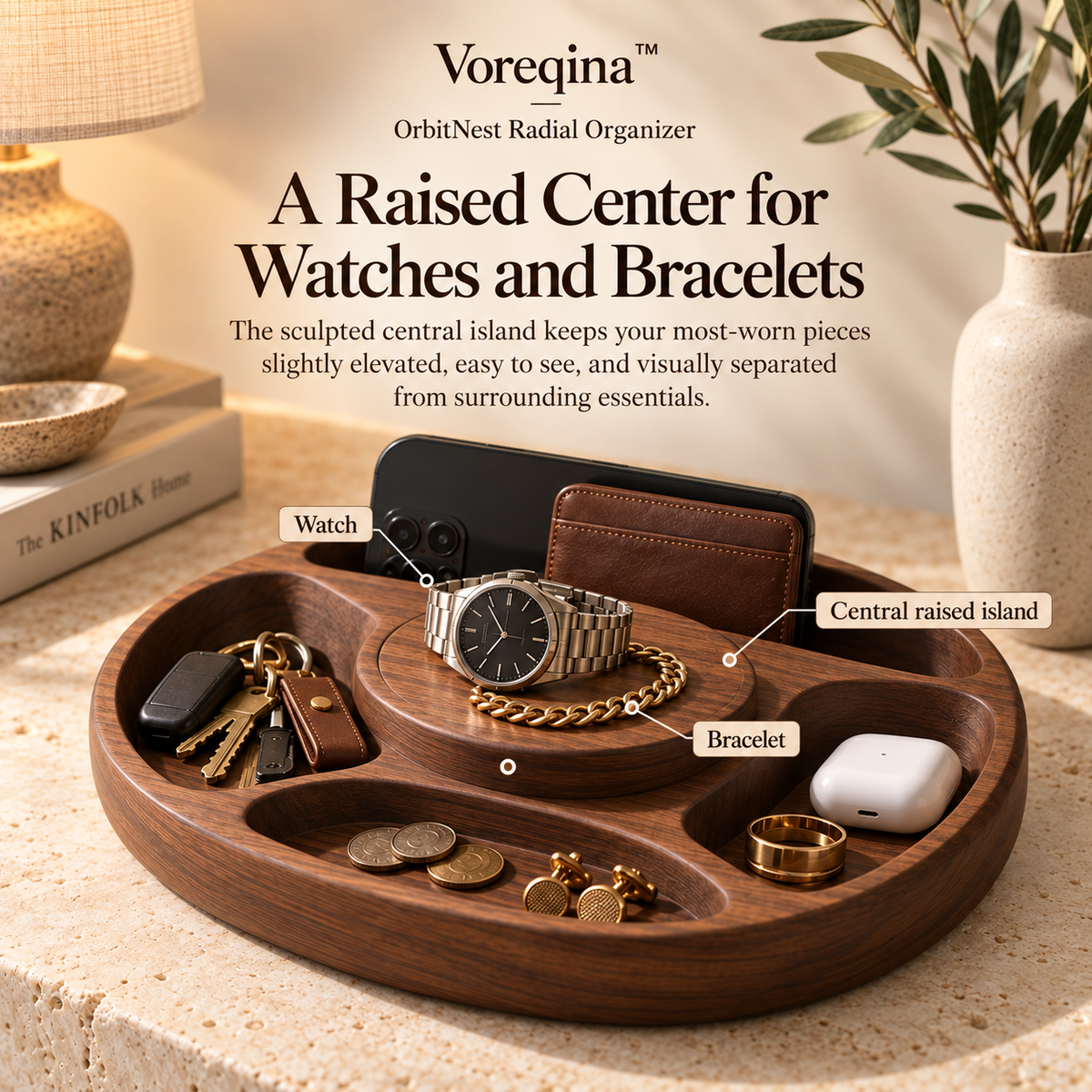 Voreqina™ OrbitNest Radial Organizer