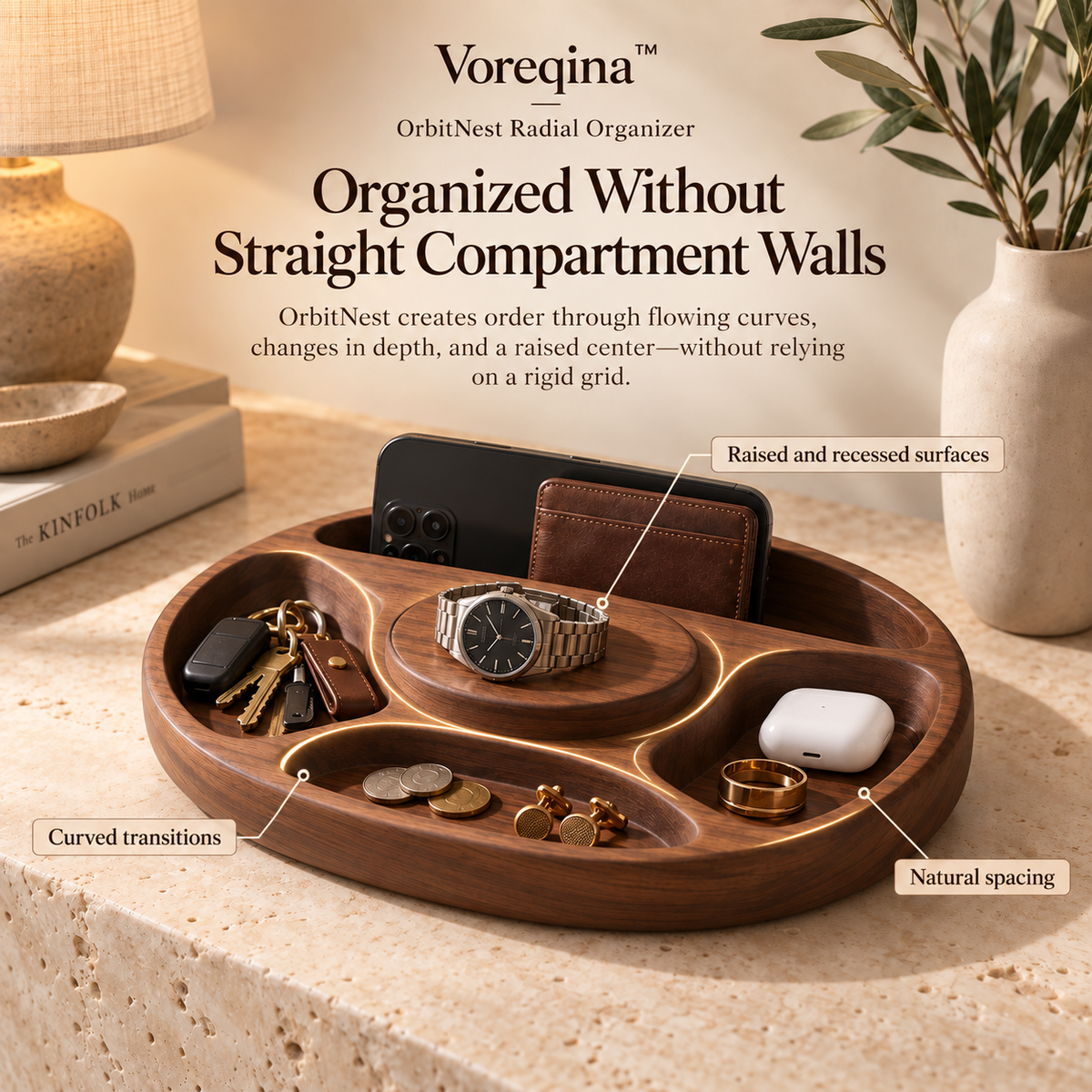 Voreqina™ OrbitNest Radial Organizer
