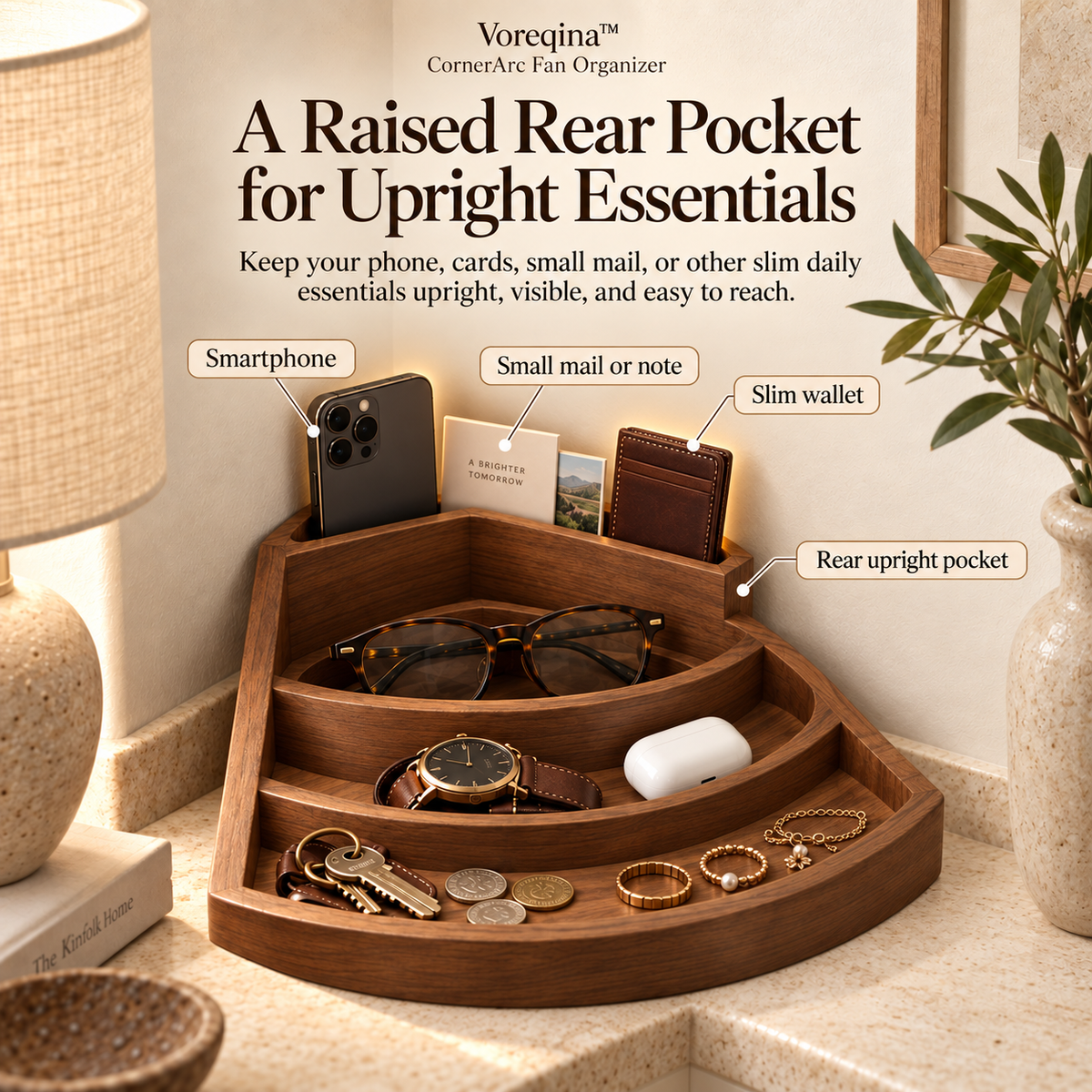 Voreqina™ CornerArc Fan Organizer