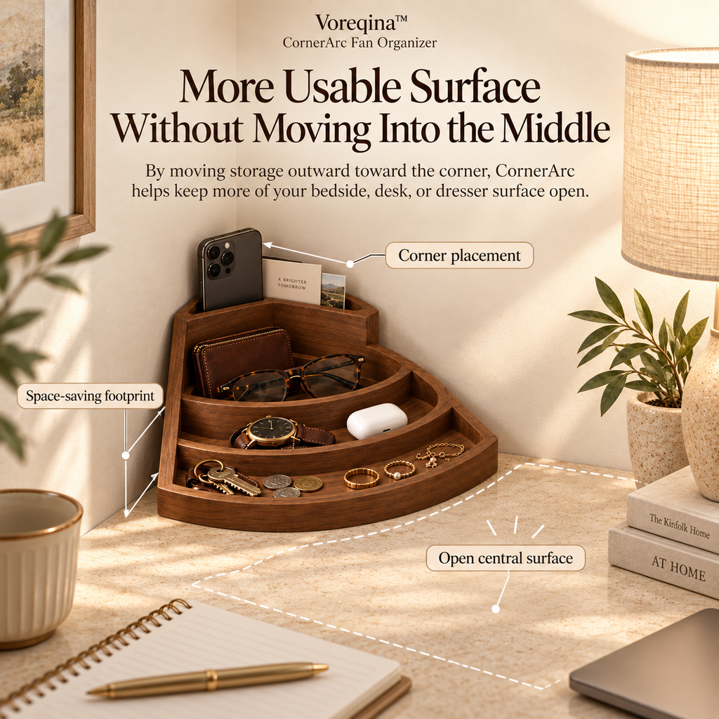 Voreqina™ CornerArc Fan Organizer