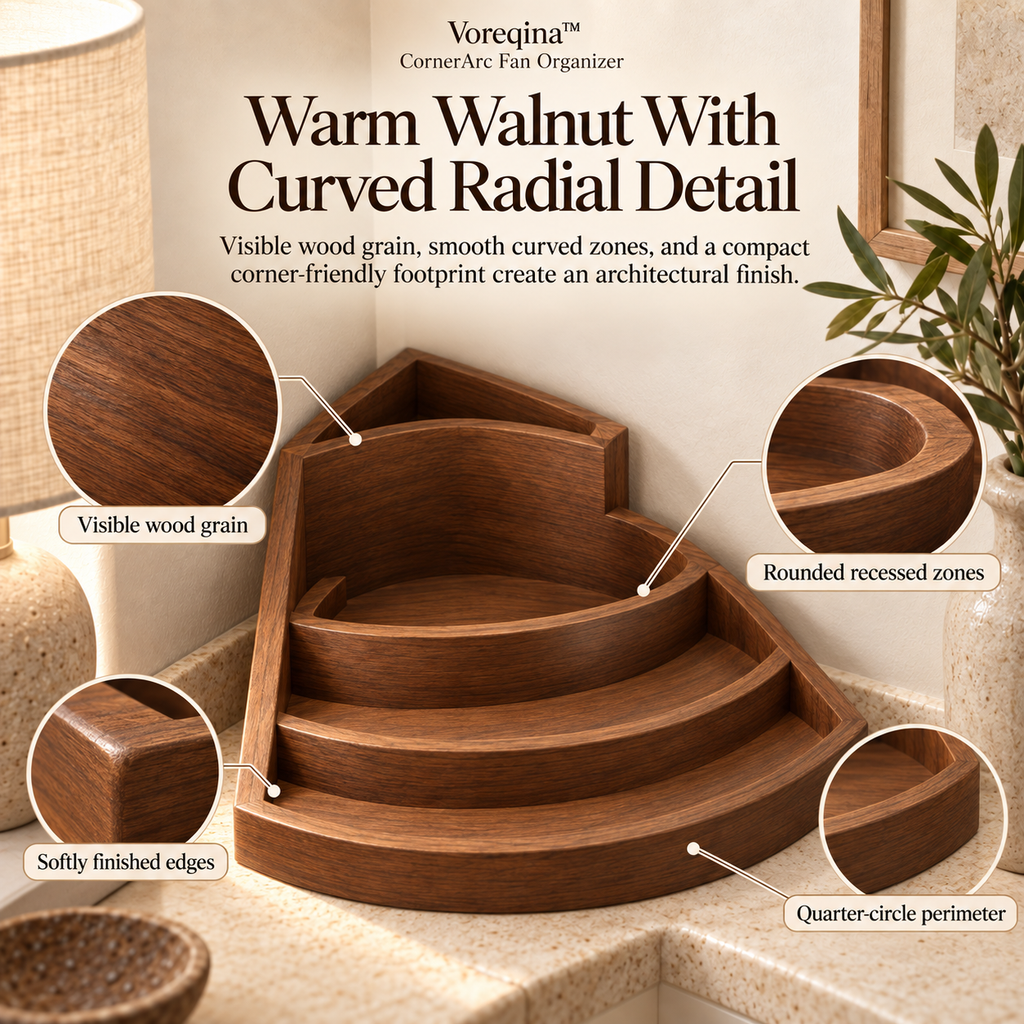 Voreqina™ CornerArc Fan Organizer