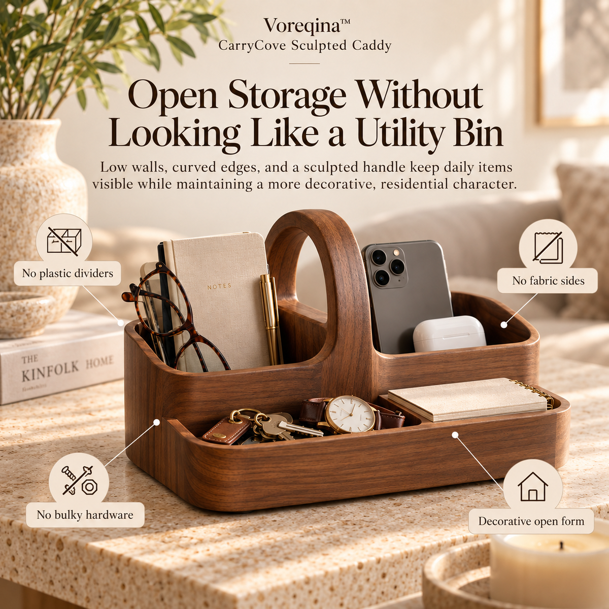 Voreqina™ CarryCove Sculpted Caddy