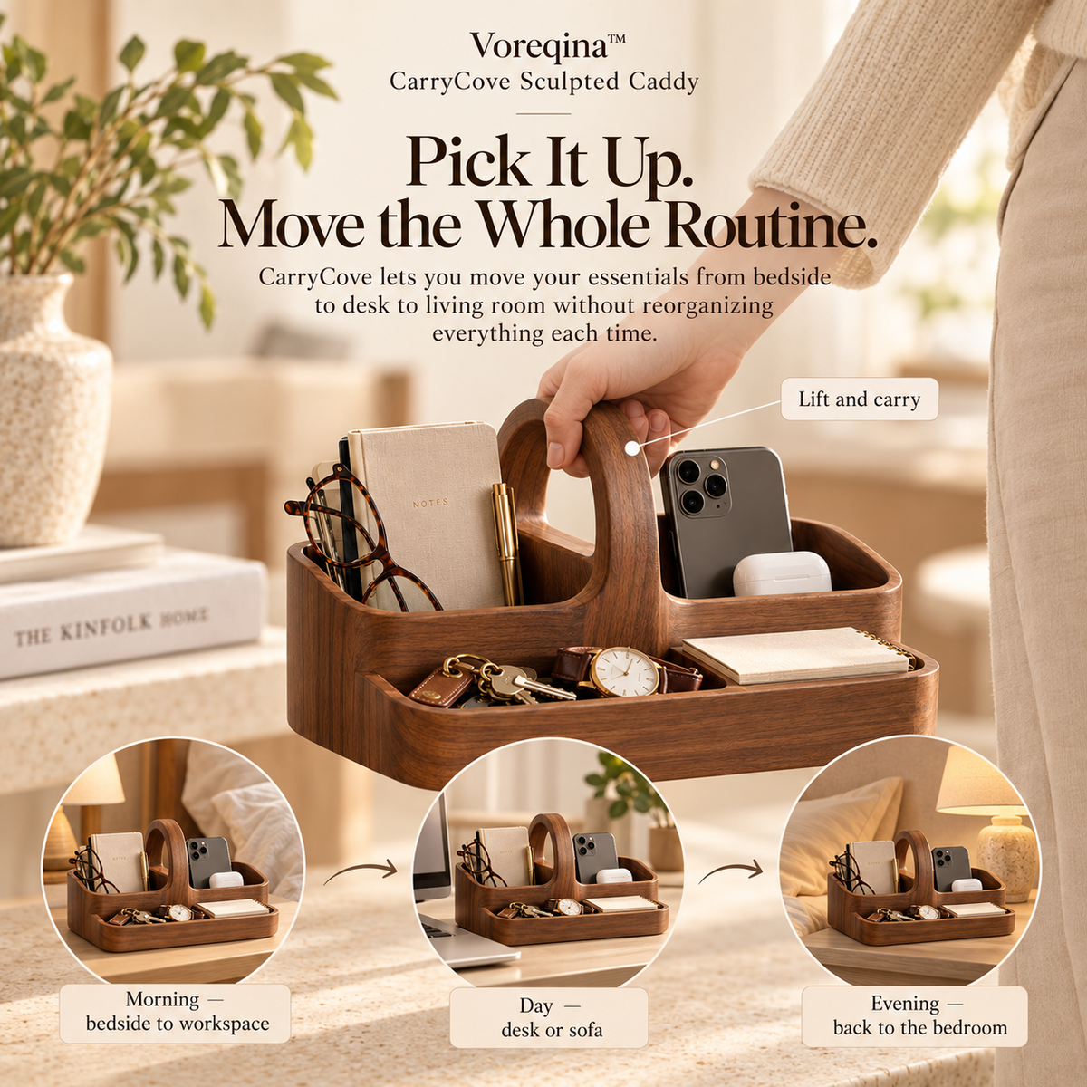 Voreqina™ CarryCove Sculpted Caddy