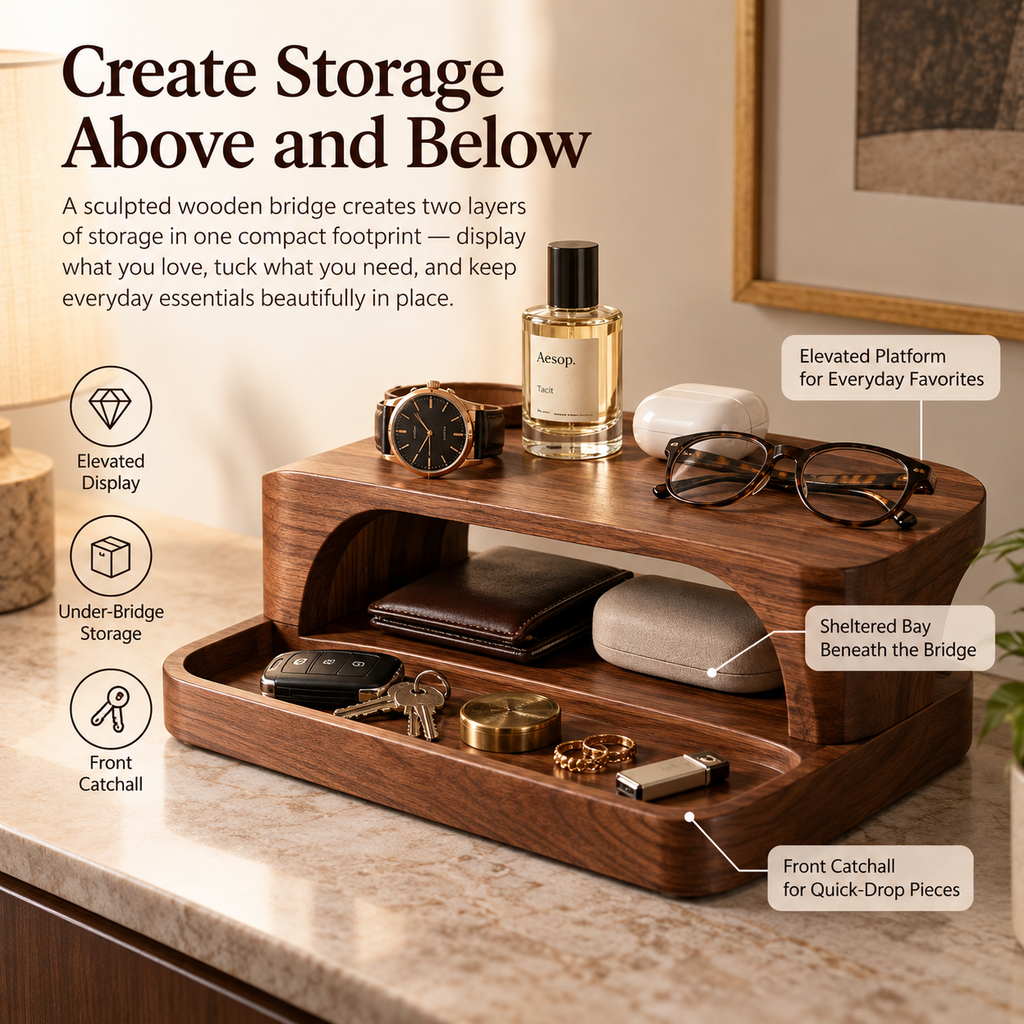Voreqina™ BridgeNest Elevated Organizer