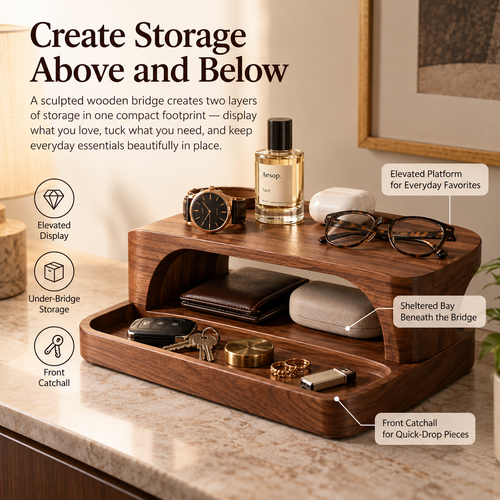 Voreqina™ BridgeNest Elevated Organizer