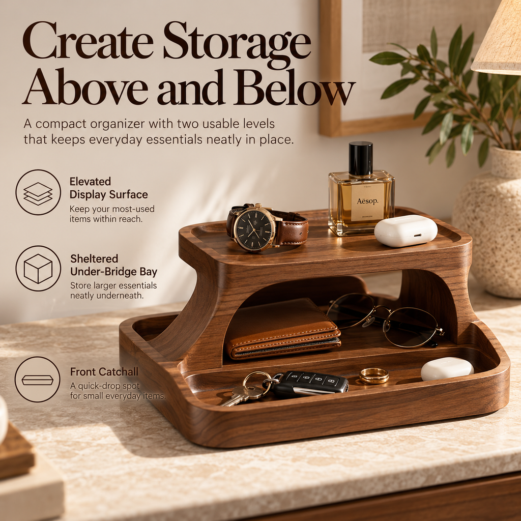 Voreqina™ BridgeNest Elevated Organizer